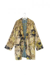 Dhurrie Taupe Velvet Boyfriend Jacket