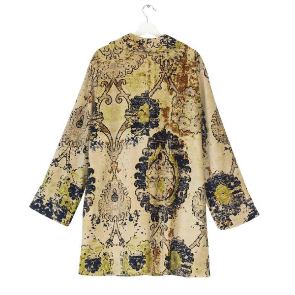 Dhurrie Taupe Velvet Boyfriend Jacket