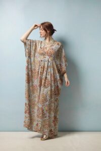 One Hundred Stars Tudor Rose Margeux Kaftan