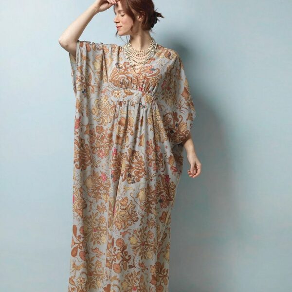 One Hundred Stars Tudor Rose Margeux Kaftan