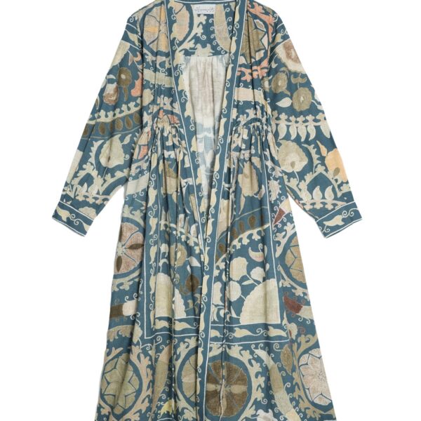 One Hundred Stars Susani Blue Duster Jacket