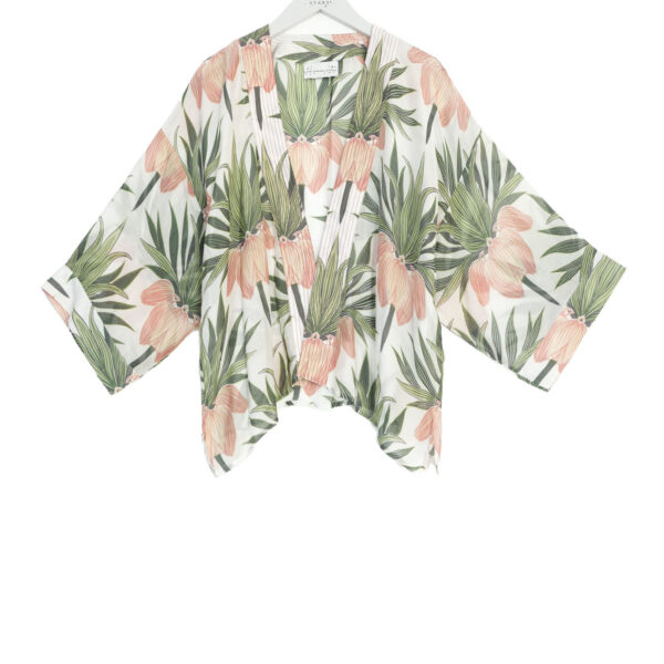 One Hundred Stars Deco Bud Ivory Kimono