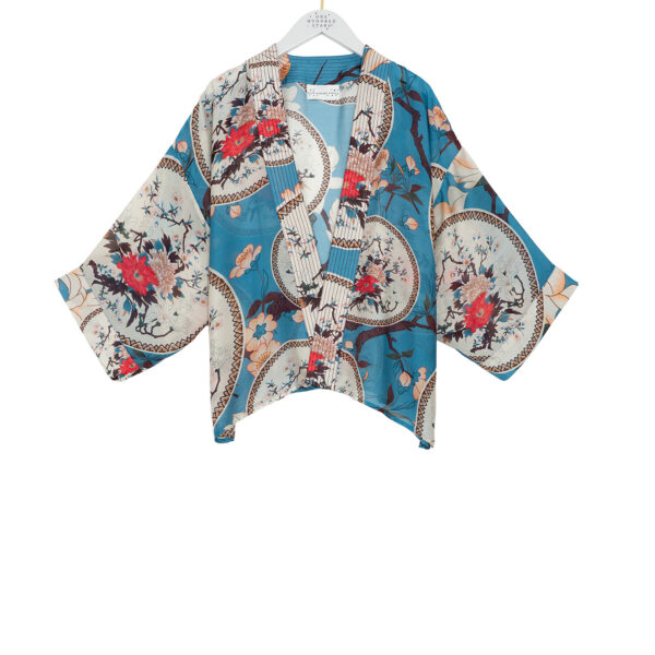 One Hundred Stars Magnolia Plates Blue Kimono