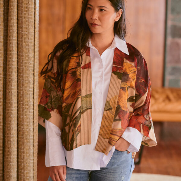 One Hundred Stars Nasturtium Fawn Kimono