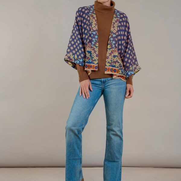One Hundred Stars Moorish Blue Kimono