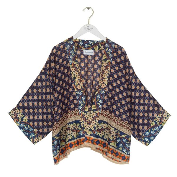 One Hundred Stars Moorish Blue Kimono