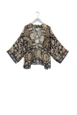 One Hundred Stars Susani Charcoal Kimono