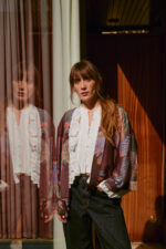 One Hundred Stars Crane Plum Kimono - Image 2