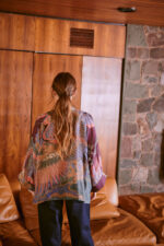 One Hundred Stars Crane Plum Kimono - Image 3