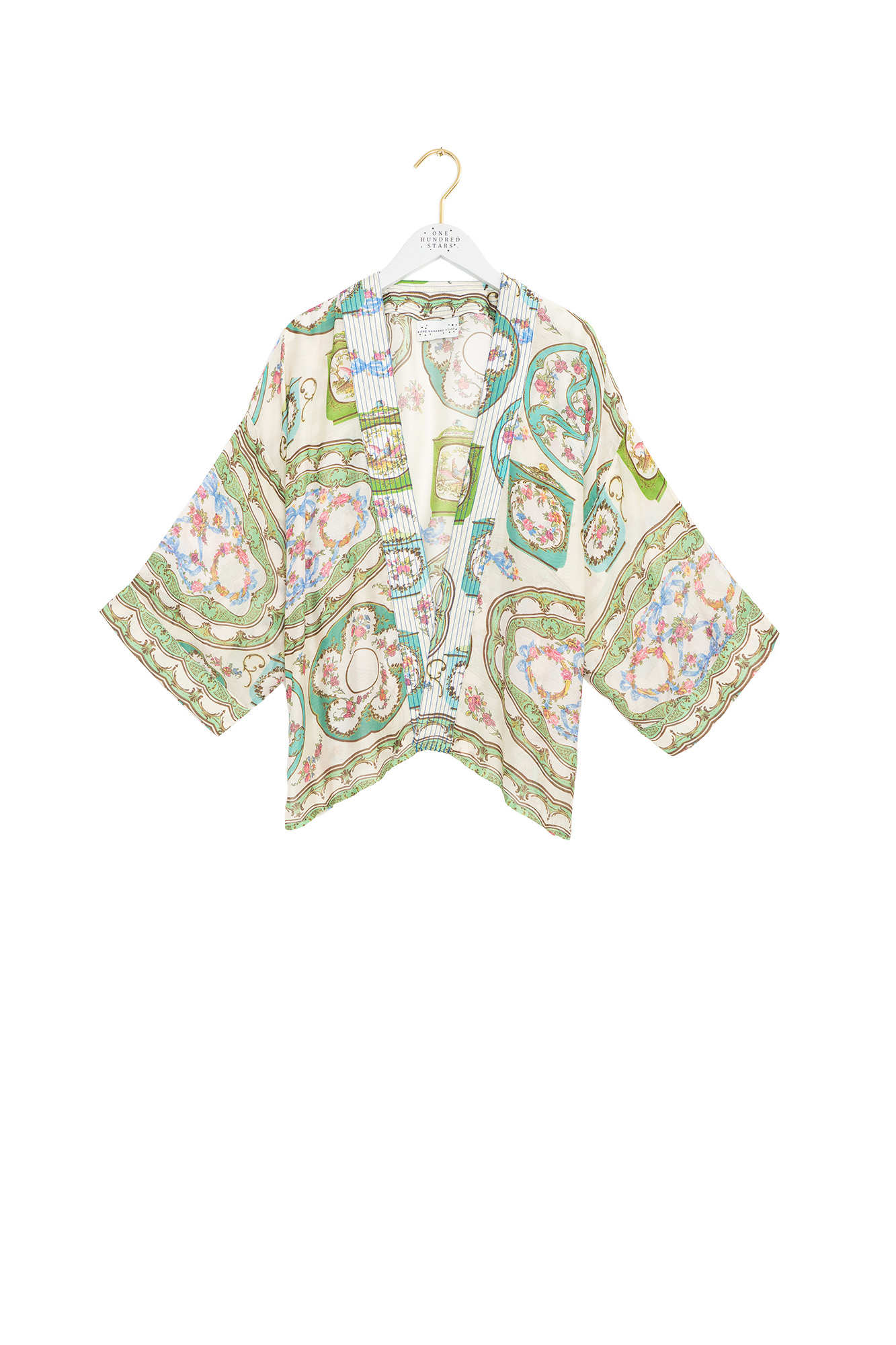 One Hundred Stars Afternoon Tea Green Kimono