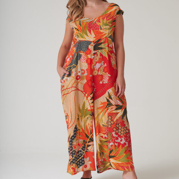 One Hundred Stars Fans Scarlet Jumpsuit