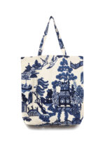 One Hundred Stars Giant Willow Blue Canvas Bag