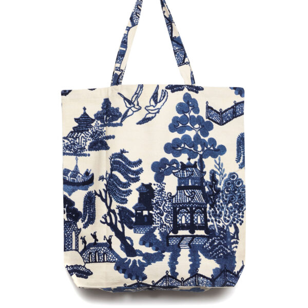 One Hundred Stars Giant Willow Blue Canvas Bag