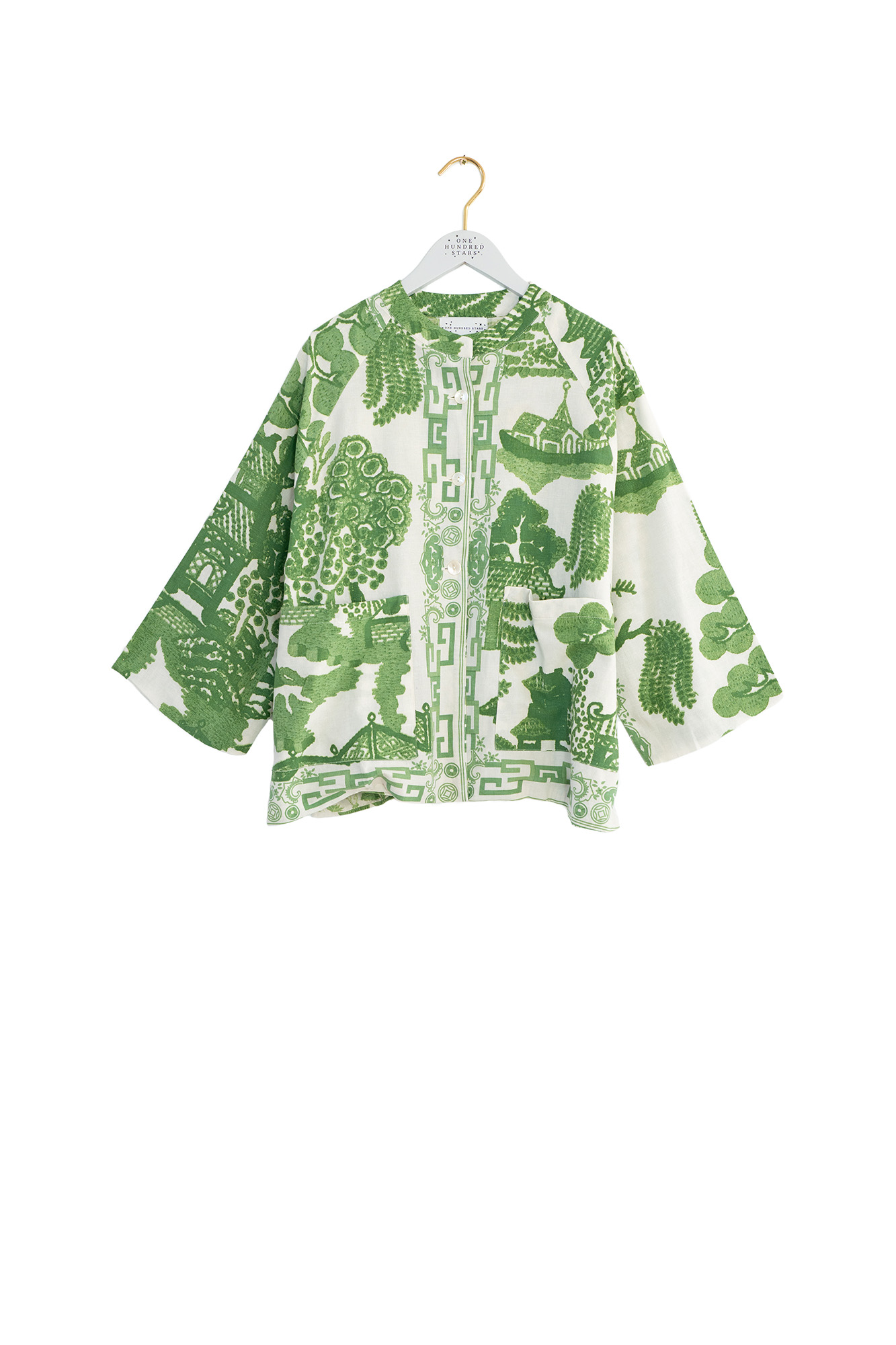 One Hundred Stars Giant Willow Green Summer Jacket