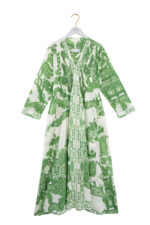 One Hundred Stars Giant Willow Green Pinch Pleat Dress