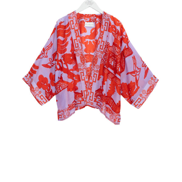 One Hundred Star Giant Willow Violet Kimono