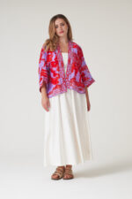 One Hundred Star Giant Willow Violet Kimono - Image 3