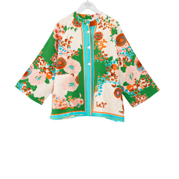 One Hundred Stars Kitsch Bouquet Green Summer Jacket