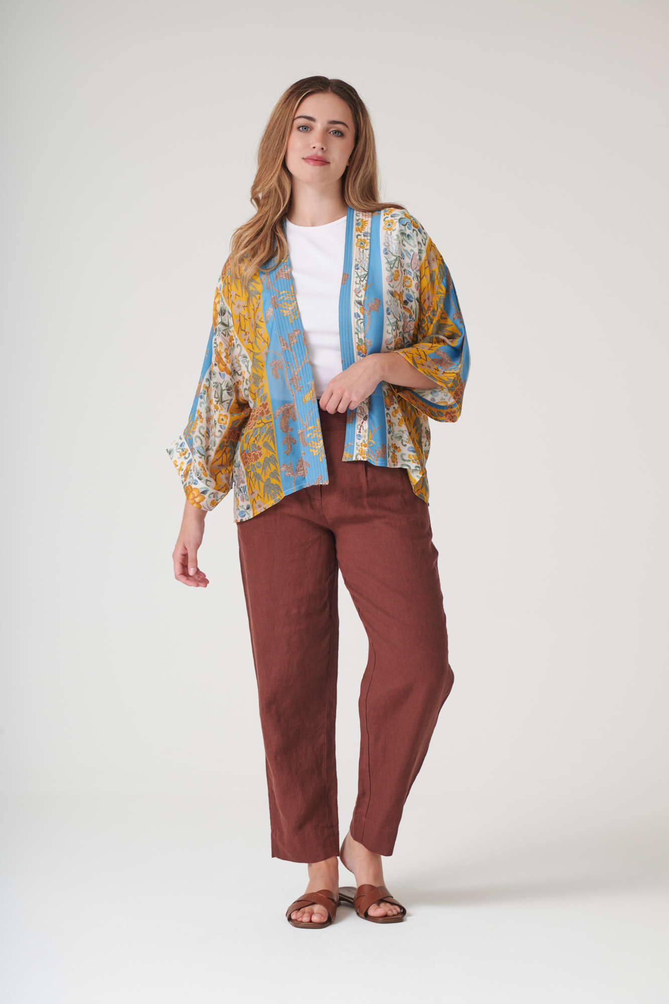 One Hundred Stars Ribbons Gold Kimono - Image 2
