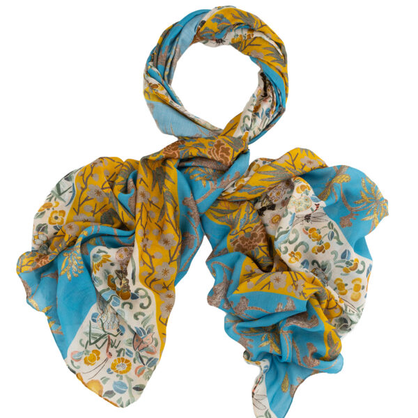 One Hundred Stars Ribbons Gold Scarf