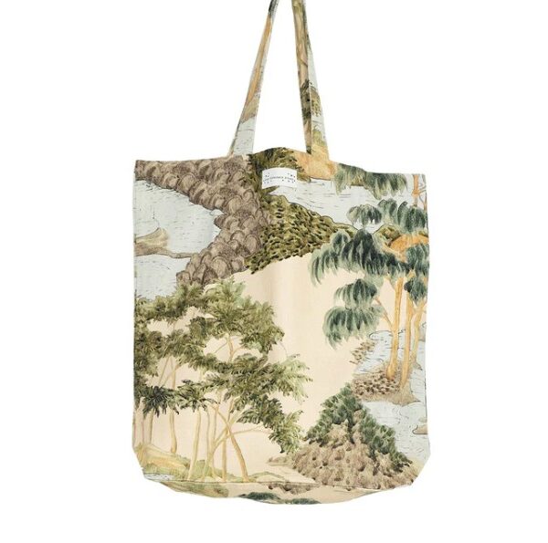 One Hundred Stars Rivers and Trees Natural Canvas Bag