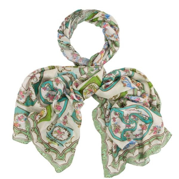 One Hundred Stars Afternoon Tea Green Scarf