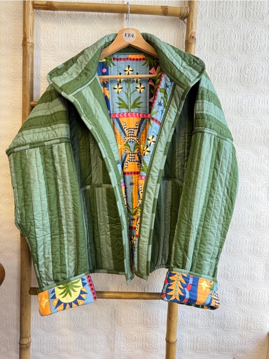 Cotton Quilted Reversible Jacket - Image 3