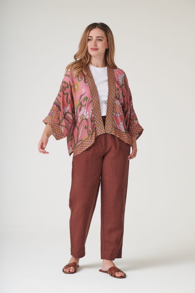 One Hundred Stars Giant Kantha Dusk Kimono - Image 2