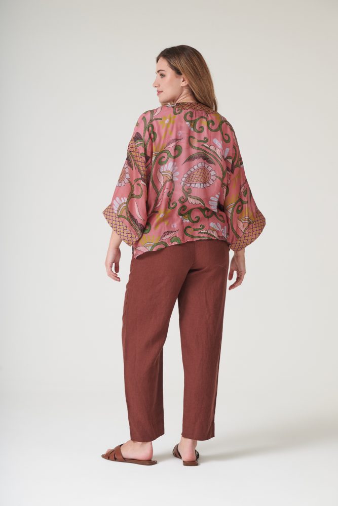 One Hundred Stars Giant Kantha Dusk Kimono - Image 3