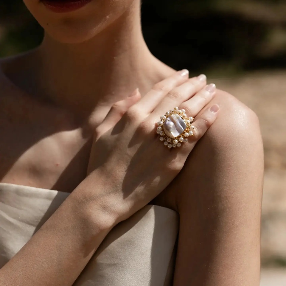 Freshwater Pearl Ring - Image 3