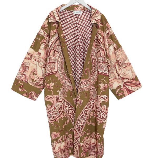 One Hundred Stars Angels Olive Artisan Coat