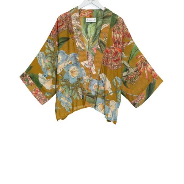 One Hundred Stars Rhodoleia Gold Kimono