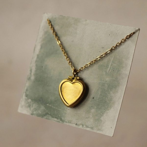 Vintage Brass Heart Locket